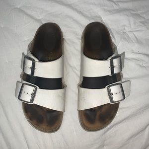 white two strap birkenstocks
